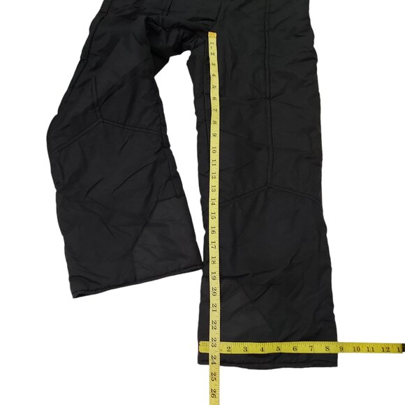 Rawik Ski Snow Bibs Overalls Youth Medium Black Unisex Insulated Winter Nylon - Picture 10 of 12